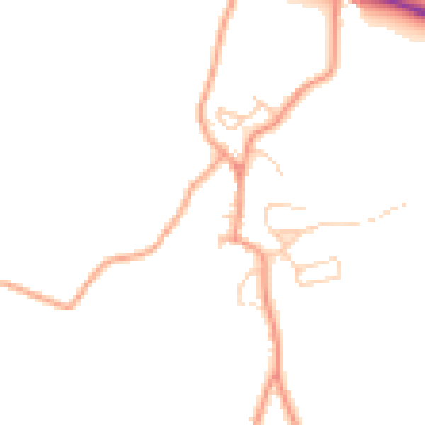 Daytime road noise heatmap for DA12 3DX
