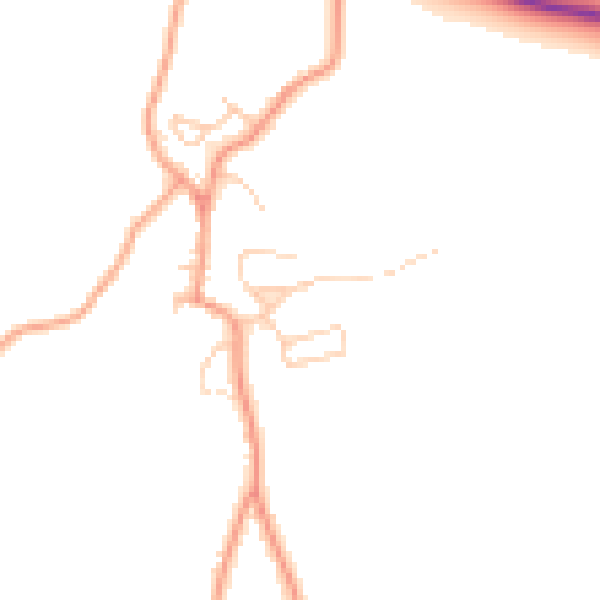 Daytime road noise heatmap for DA12 3ED
