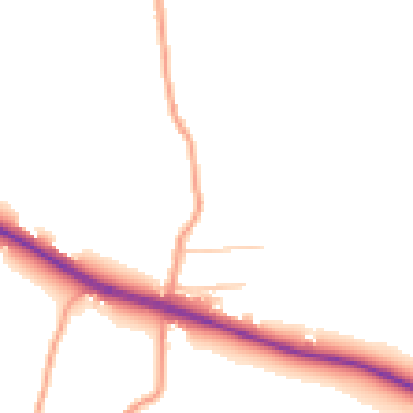 Daytime road noise heatmap for DA12 3HG