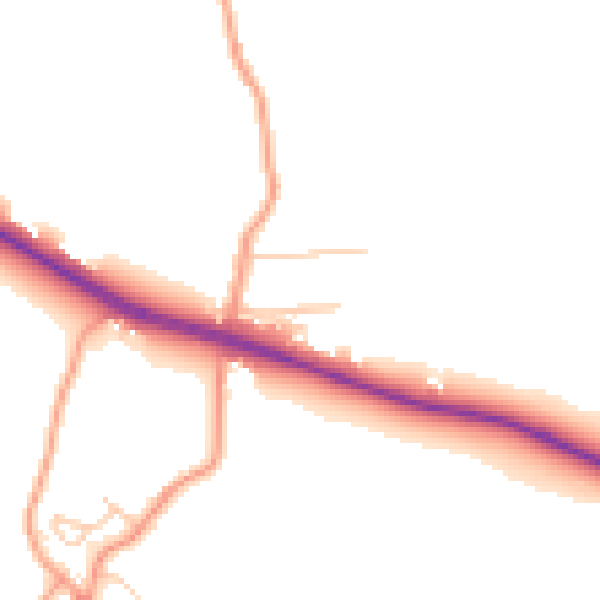 Daytime road noise heatmap for DA12 3HJ
