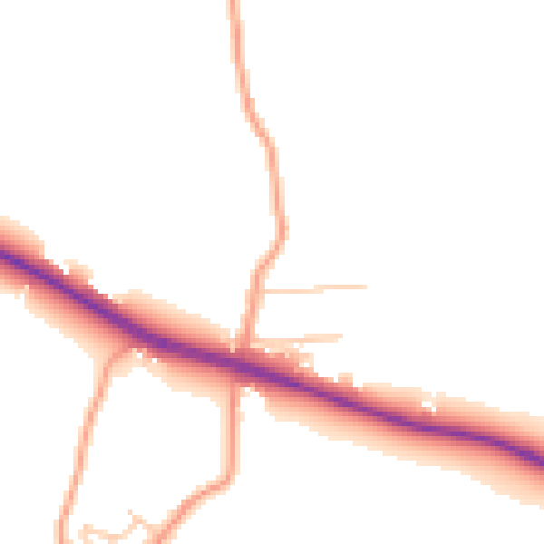 Daytime road noise heatmap for DA12 3HL