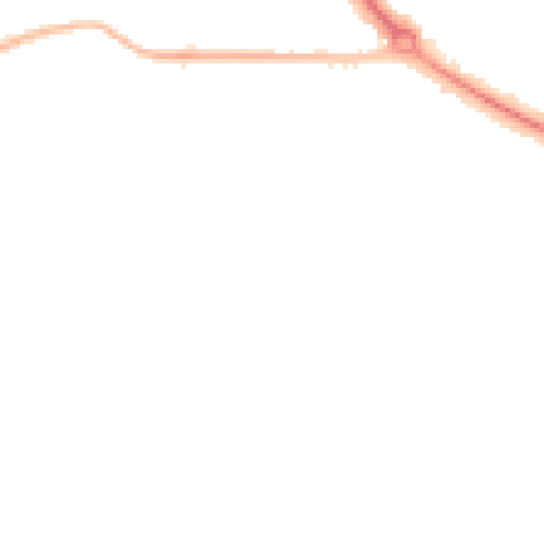 Night-time road noise heatmap for DA12 4AF