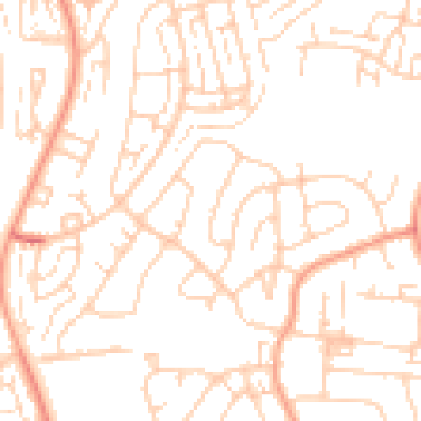 Daytime road noise heatmap for DA12 4BT