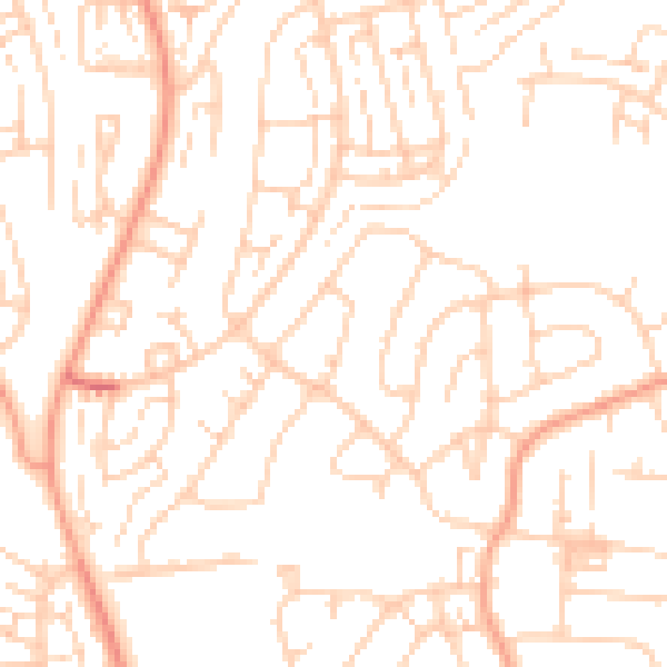 Daytime road noise heatmap for DA12 4BU