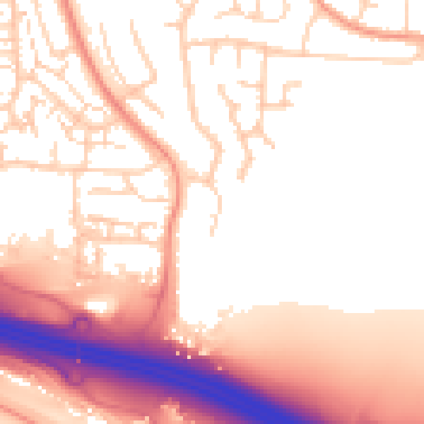 Daytime road noise heatmap for DA12 4DL