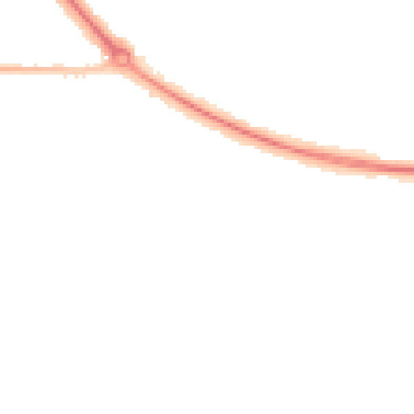 Night-time road noise heatmap for DA12 4EA
