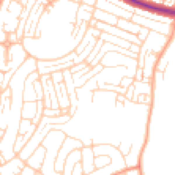 Daytime road noise heatmap for DA12 4HS