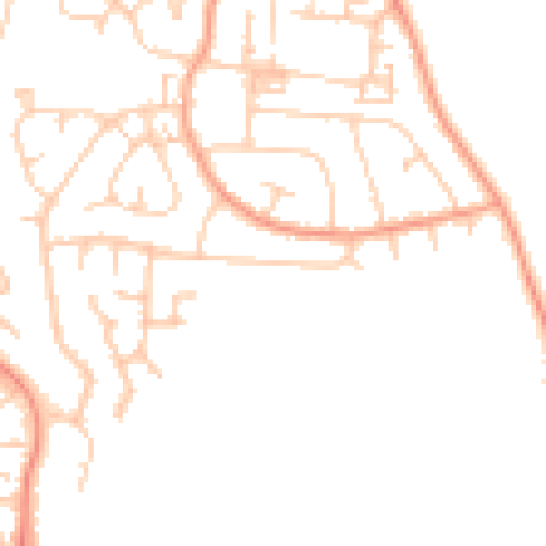 Daytime road noise heatmap for DA12 4PZ