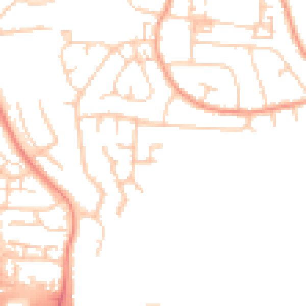 Daytime road noise heatmap for DA12 4QG