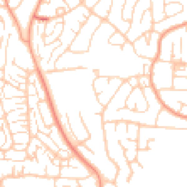 Daytime road noise heatmap for DA12 4QS