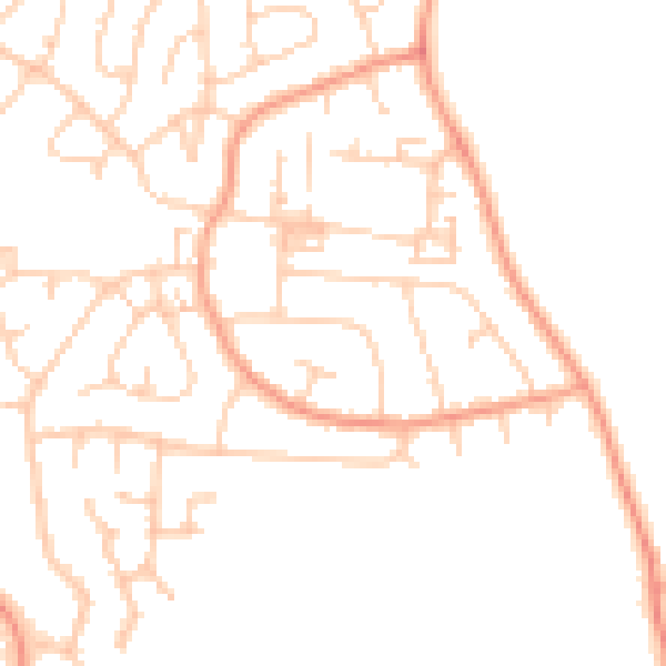 Daytime road noise heatmap for DA12 4RP