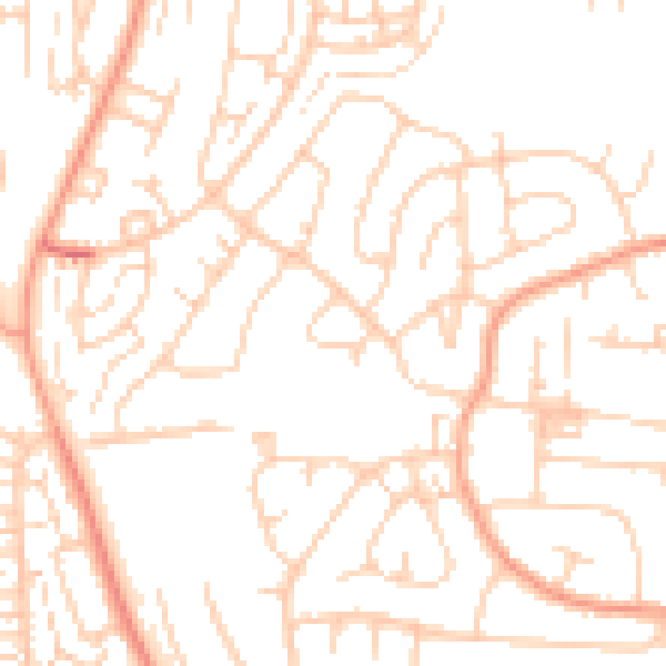 Daytime road noise heatmap for DA12 4SD