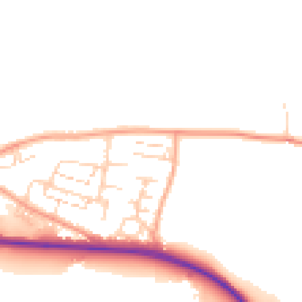 Daytime road noise heatmap for DA12 4TA