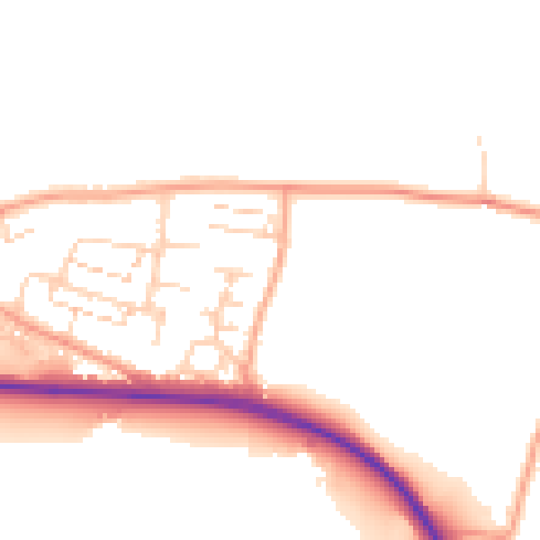 Daytime road noise heatmap for DA12 4TG