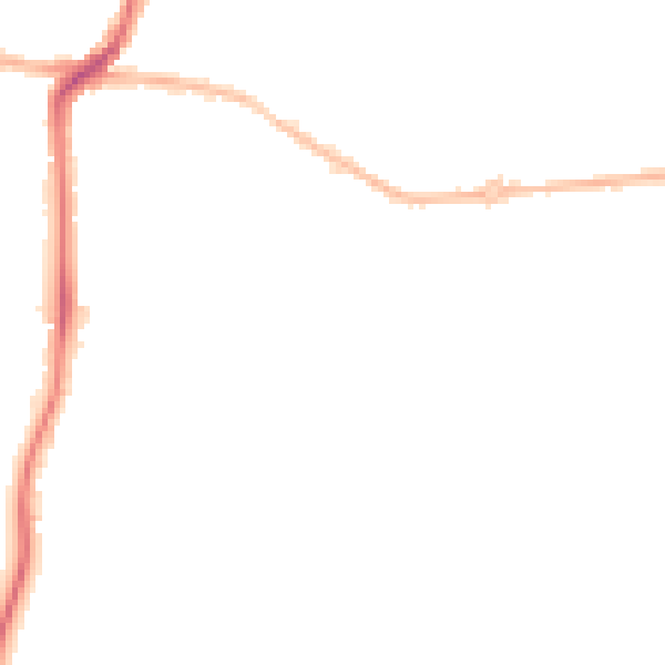 Night-time road noise heatmap for DA12 5AB