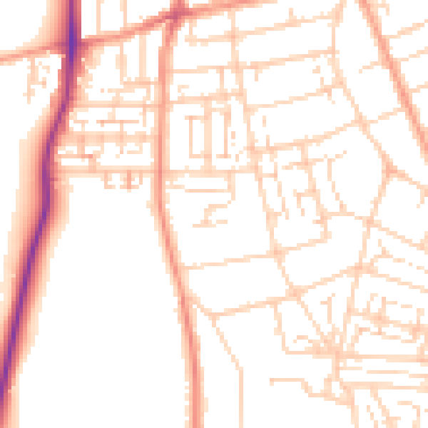 Daytime road noise heatmap for DA12 5AS