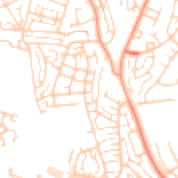Daytime road noise heatmap for DA12 5AU