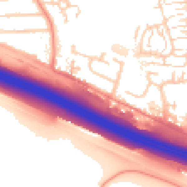 Daytime road noise heatmap for DA12 5BF
