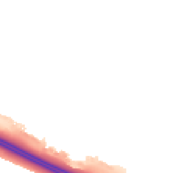 Night-time road noise heatmap for DA12 5DB