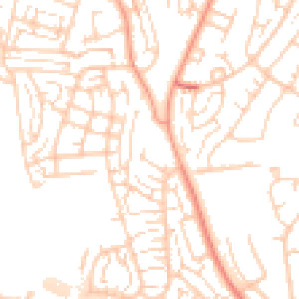 Daytime road noise heatmap for DA12 5DR