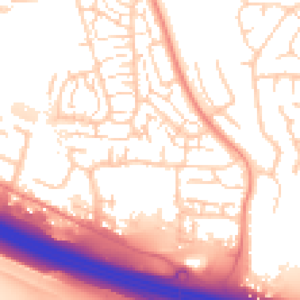 Daytime road noise heatmap for DA12 5ED