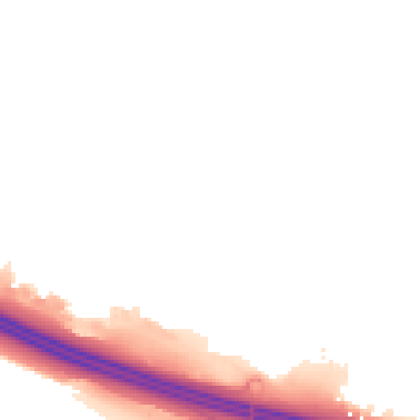 Night-time road noise heatmap for DA12 5ED