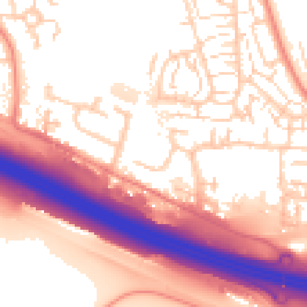 Daytime road noise heatmap for DA12 5JA