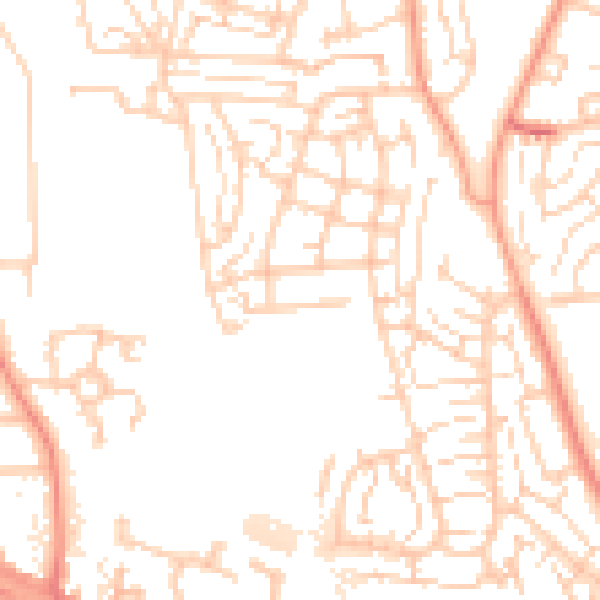 Daytime road noise heatmap for DA12 5ND