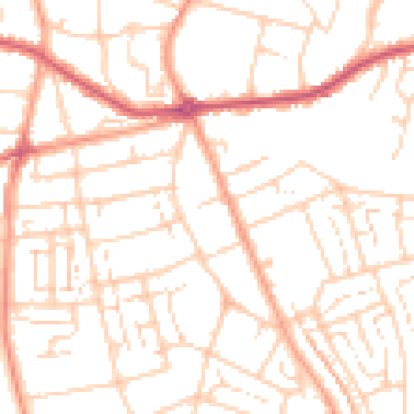 Daytime road noise heatmap for DA12 5PD