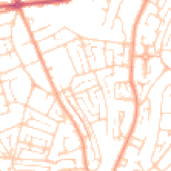 Daytime road noise heatmap for DA12 5QU