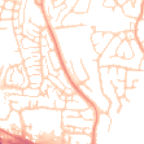 Daytime road noise heatmap for DA12 5TQ