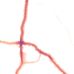 Night-time road noise heatmap for DA14 4AB