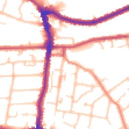 Daytime road noise heatmap for DA14 4AJ