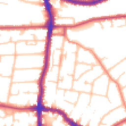Daytime road noise heatmap for DA14 4AU