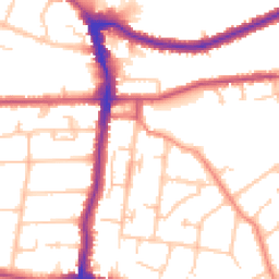 Daytime road noise heatmap for DA14 4AW
