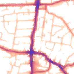 Daytime road noise heatmap for DA14 4BE