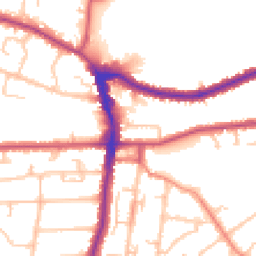 Daytime road noise heatmap for DA14 4BL