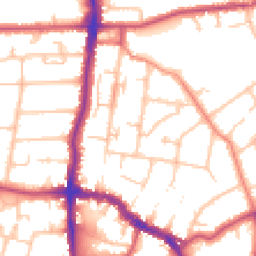 Daytime road noise heatmap for DA14 4DQ