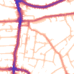 Daytime road noise heatmap for DA14 4DW