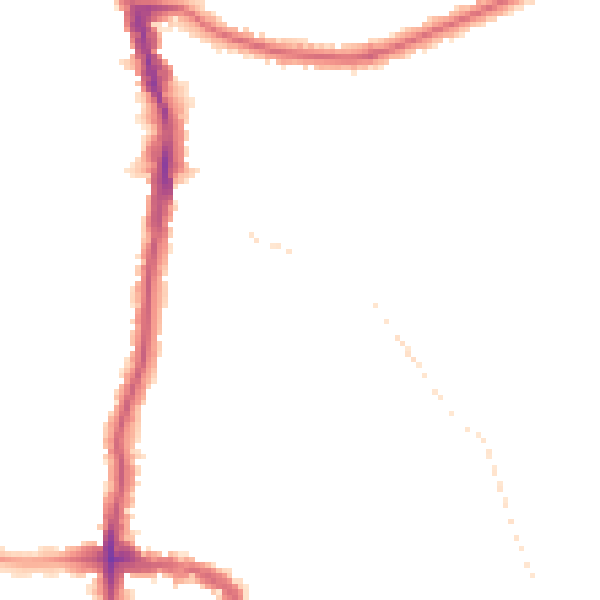 Night-time road noise heatmap for DA14 4DW
