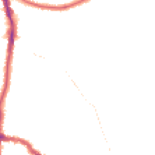 Night-time road noise heatmap for DA14 4HP