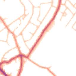 Daytime road noise heatmap for DA14 4JW