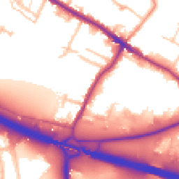 Daytime road noise heatmap for DA14 5DH