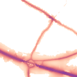 Night-time road noise heatmap for DA14 5DH