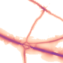 Night-time road noise heatmap for DA14 5DJ