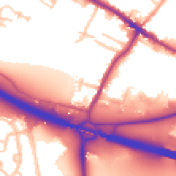 Daytime road noise heatmap for DA14 5DY