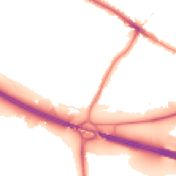 Night-time road noise heatmap for DA14 5DY