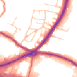 Daytime road noise heatmap for DA14 5JS