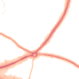 Night-time road noise heatmap for DA14 5JS