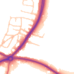 Daytime road noise heatmap for DA14 5LX